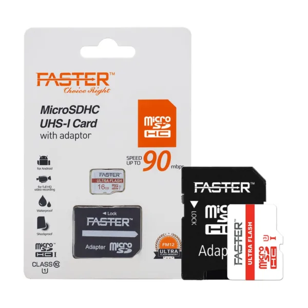 FASTER 90 MBPS CLASS 10 MICRO SD CARD WITH ADAPTER 8-256 GB