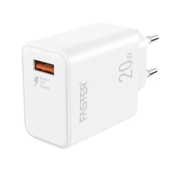 FASTER FC-11QC 20W FAST MOBILE CHARGER WITH ANDROID CABLE