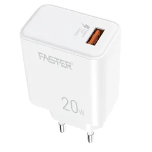 FASTER FC-11QC 20W FAST MOBILE CHARGER WITH ANDROID CABLE