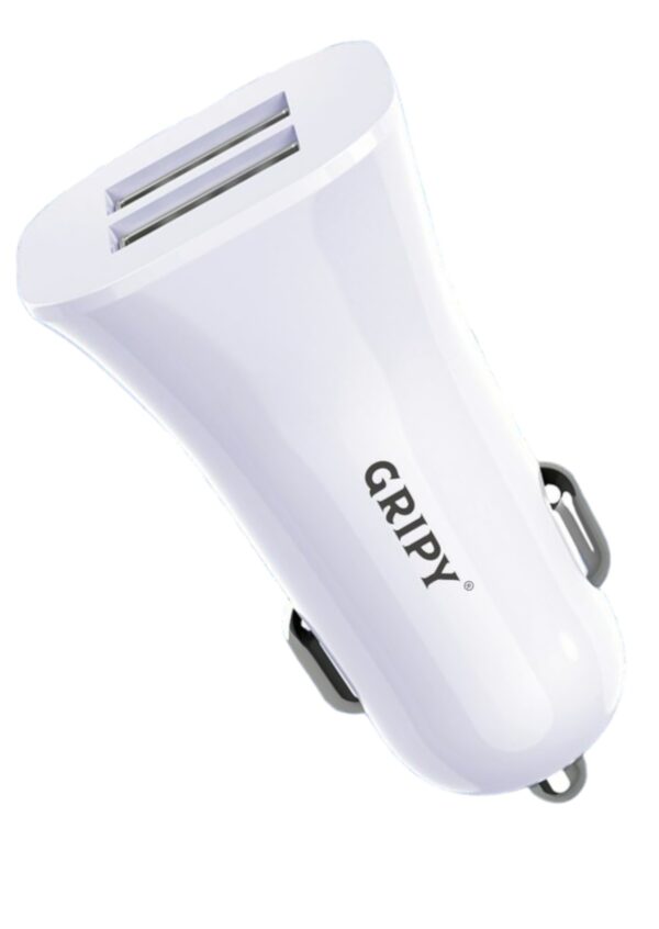 AMP Car Charger by Gripy White